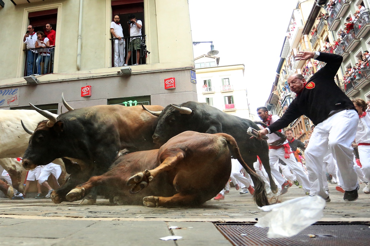 San Fermín: a bika halála 