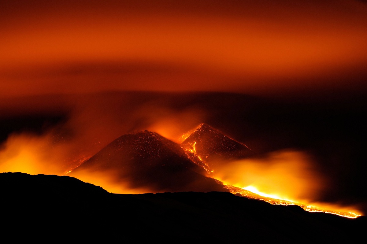 Fotó: Lenyűgöző kép az Etna kitöréséről