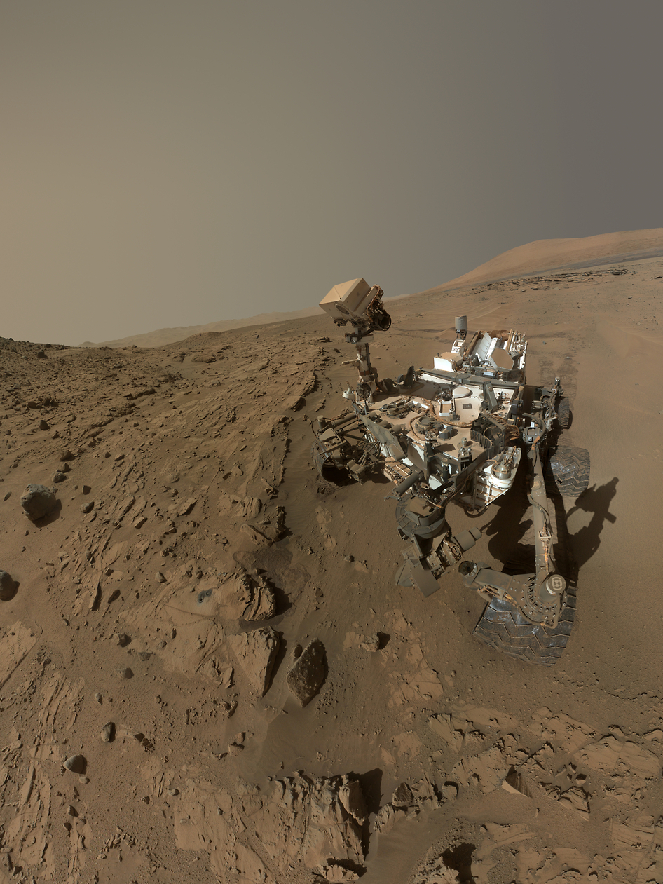 Szelfizett a Curiosity a Marson - fotó