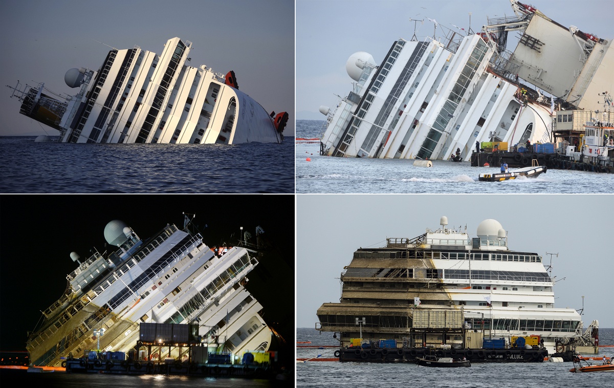 A Costa Concordia és az új iPhone - a hét képei - Nagyítás-fotógaléria