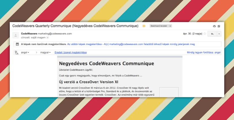 Mostantól automatikusan lefordítja a leveleket a Gmail, ha kérjük!