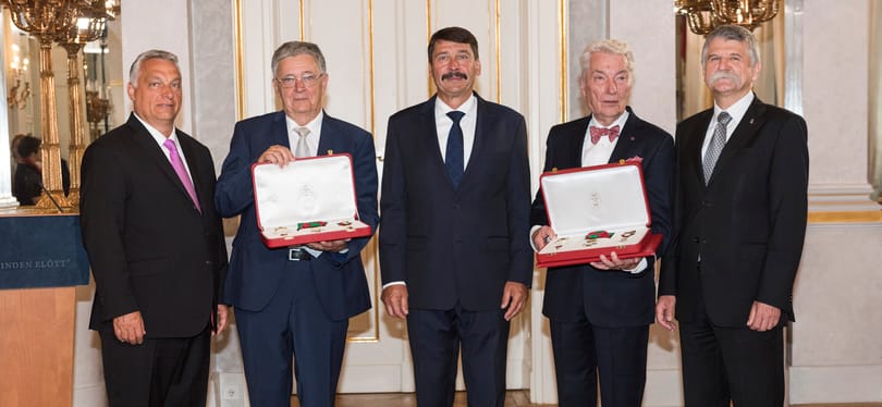 Lovász László és Vizi E. Szilveszter kapták idén a legmagasabb állami kitüntetést