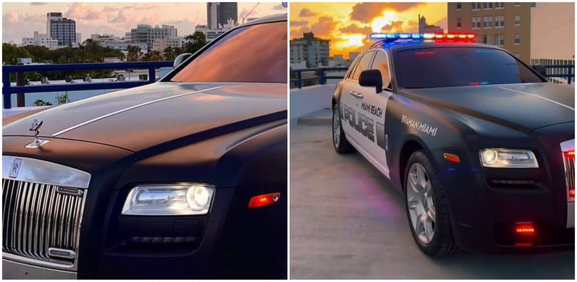 Még a sokat látott amerikaiakat is meglepte, hogy egy Rolls-Royce-szal cirkálnak a rendőreik