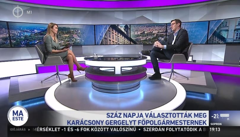 A köztévé riportere megkérdezte Karácsonyt, biciklivel érkezett-e