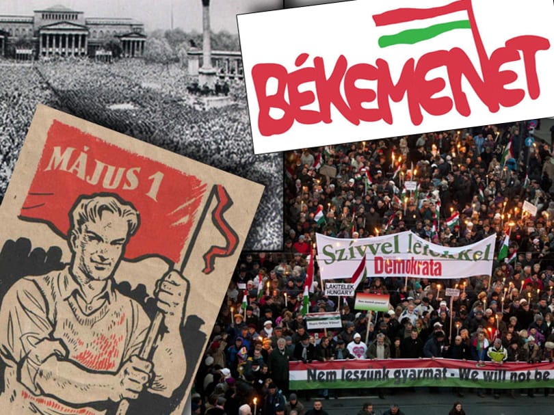 Lopott logóval Orbán Viktorért!