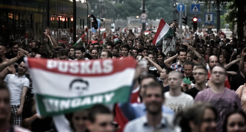Videó: megbénult Budapest a magyar válogatott győzelme után