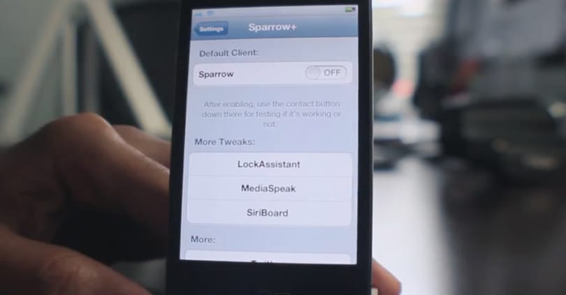 Így lehet alapértelmezett levelező a Sparrow-ból az iPhone-on [videó]