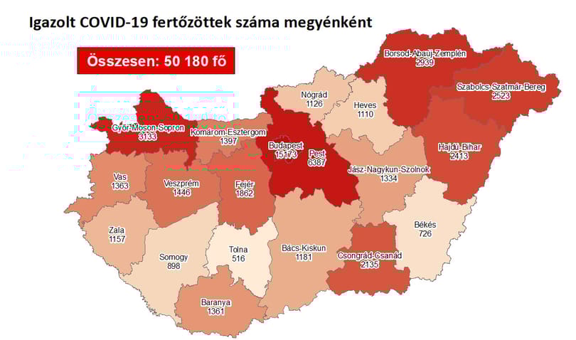 48 újabb áldozata van a járványnak, 1423 fertőzöttet találtak