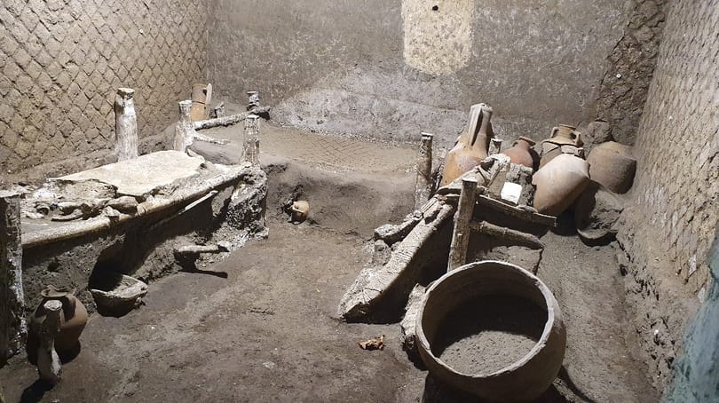 Új felfedezés Pompeji közelében: rabszolgák szobáját tárták fel
