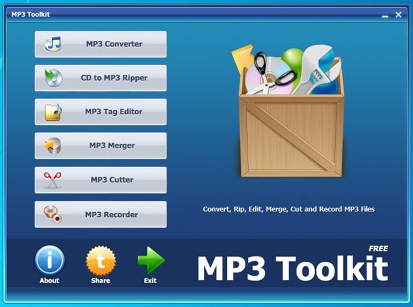 Hat remek MP3-eszköz egyetlen ingyenes programban
