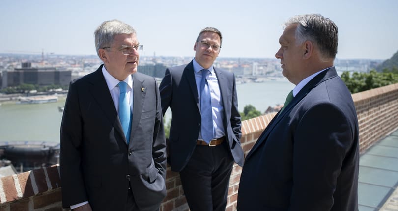 Orbán a Nemzetközi Olimpiai Bizottság elnökével tárgyalt 