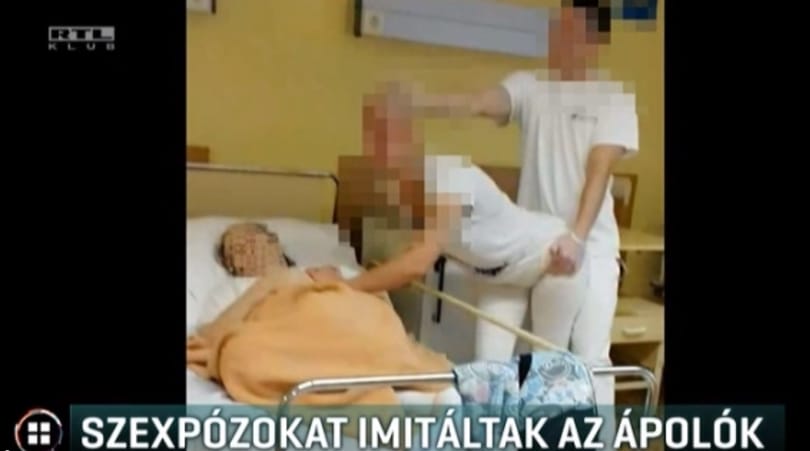 Bocsánatot kértek a beteg mellett szexet imitáló ápolók