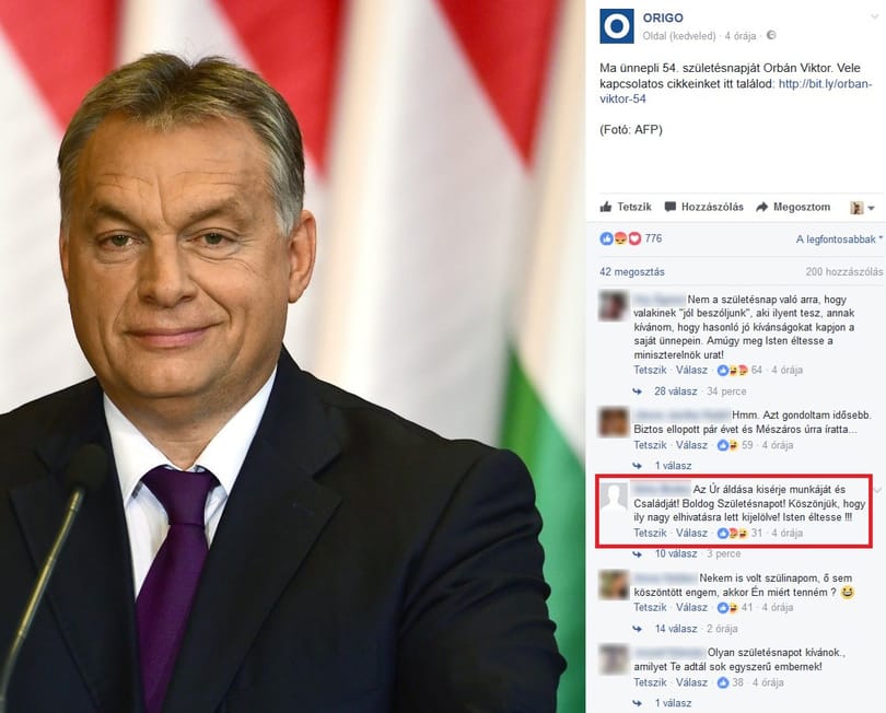 A rajongók és a trollok sem feledkeztek meg Orbán születésnapjáról