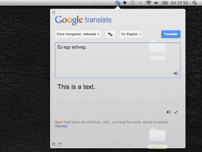 Translate Tab: szövegek fordítása a menüsorból!