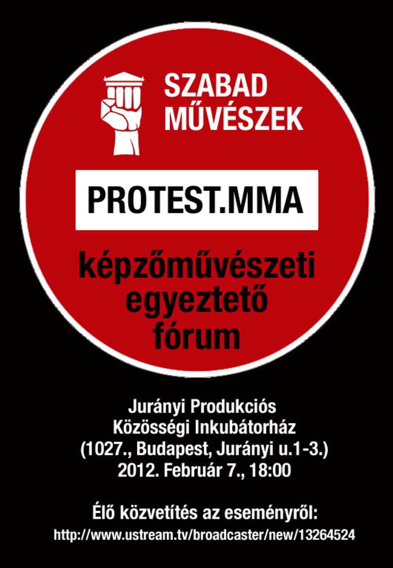 Protest MMA - fórumot hívtak össze a művészek