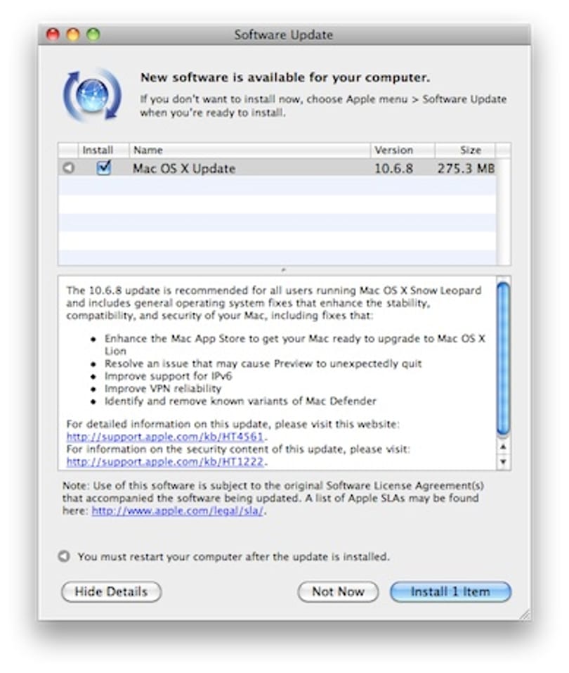Letölthető az OS X 10.6.8-as frissítése: Lionra felkészülni!