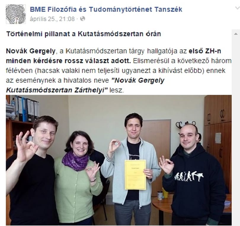 Nullapontos dolgozatnak így még nem örült senki