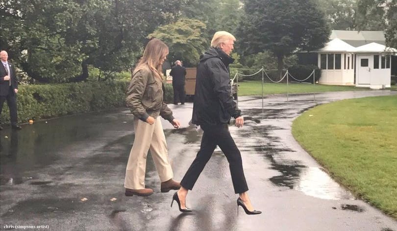 Mémek: könyörtelenül lecsapott az internet népe Melania Trump tűsarkújára