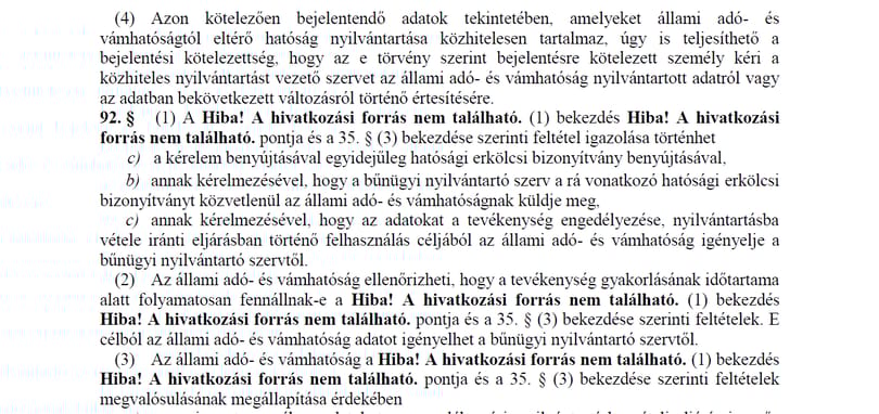 17-szer szerepel a törvényjavaslatban: 