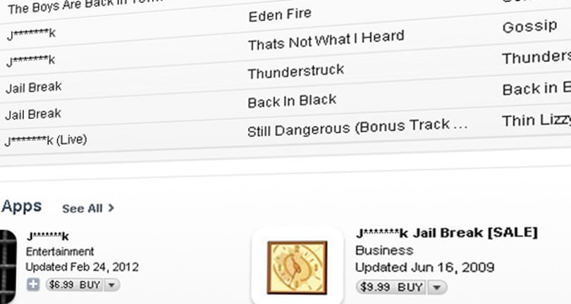 Cenzúrázza az Apple a Jailbreak szót