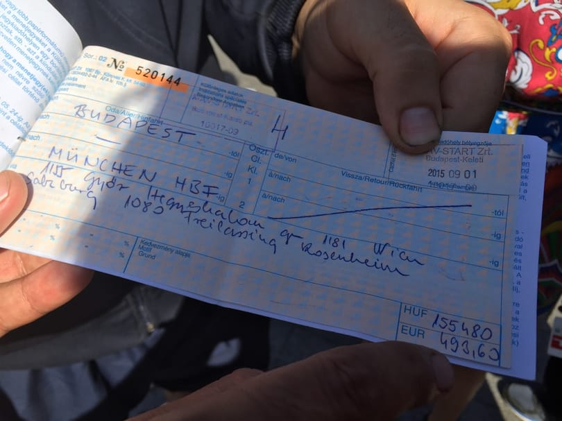 Fotó: gyanúsan drága vonatjegyet adtak el a menekülteknek