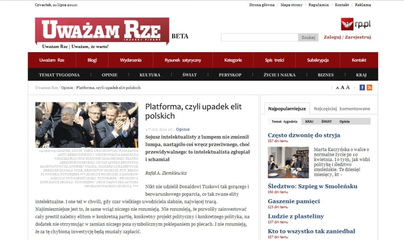 Besúgó diplomaták névsorát hozta le egy lengyel hetilap
