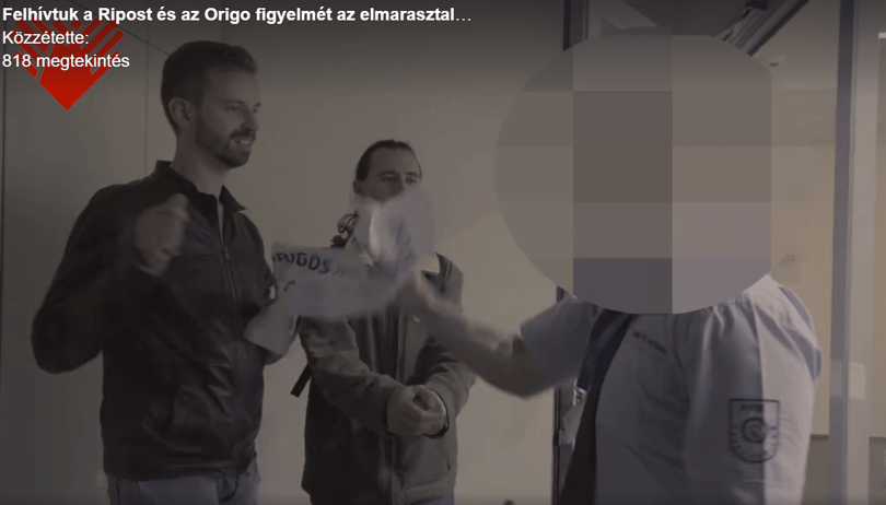 Gulyás Mártonék éjjel kidekorálták az Origo és a Ripost irodáit