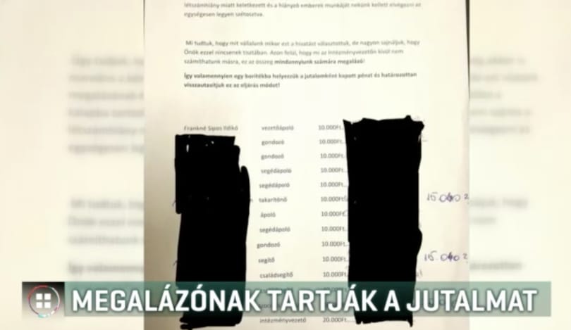 Megalázónak tartották és visszaadták a 10 ezer forintos jutalmat a csepregi otthon dolgozói