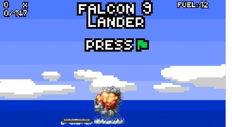 Böngészős játék egy SpaceX űrhajóval: próbáljon leszállni anélkül, hogy felrobbanna