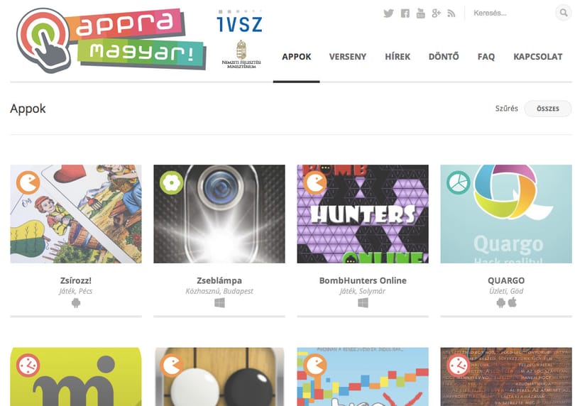 Melyik a legjobb magyar app? 164 jelölt van