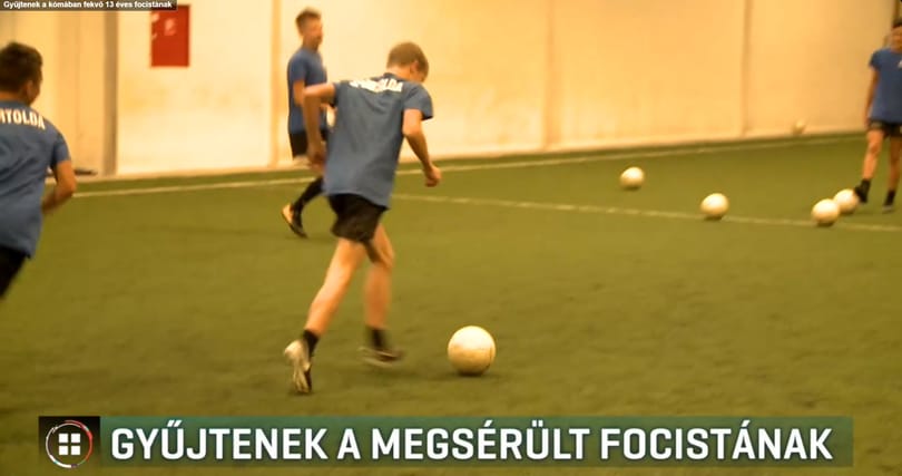 Kómában fekvő 13 éves focistának gyűjt pénzt egyesülete