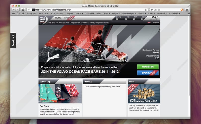 Volvo Ocean Race Game: ingyen online hajóverseny szimulátor