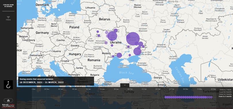 Térképre tette a Bellingcat, hol gyilkoltak civileket az orosz csapások Ukrajnában