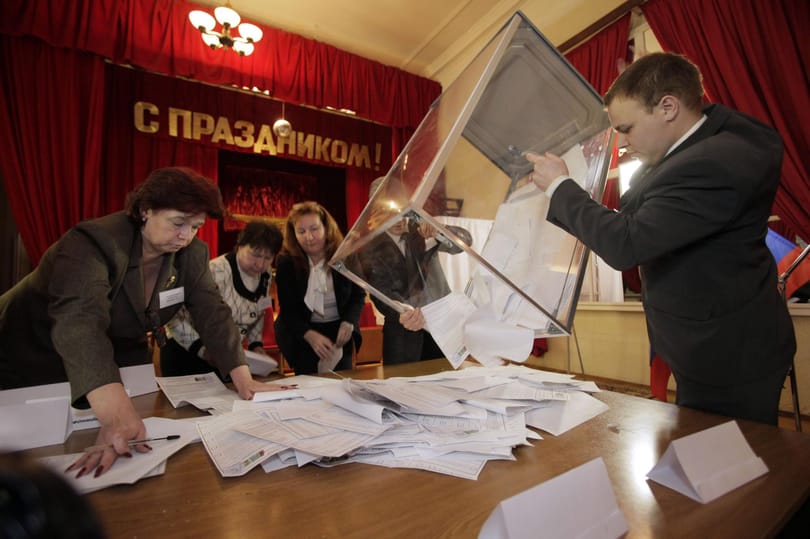 Exit-poll: Putyin nyerte az orosz elnökválasztást