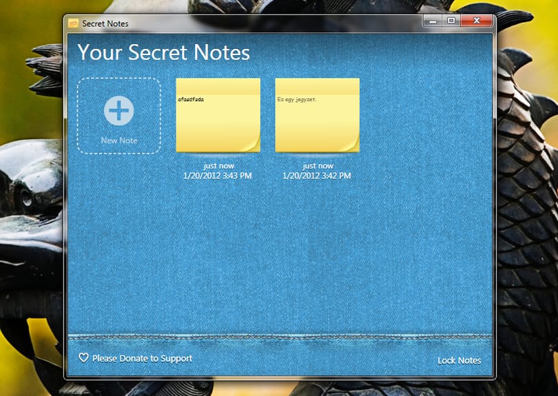 Készítsünk titkos post-it jegyzeteket a Windowsban, jelszavas védelemmel!