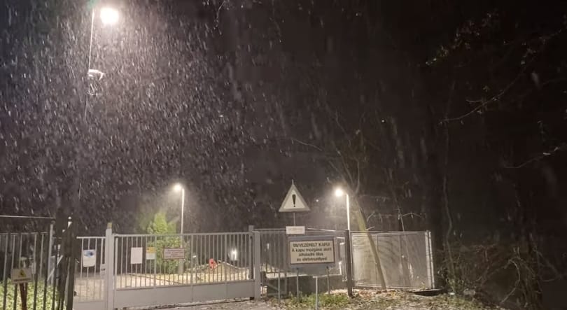 Videó: a Kékestetőn szakadt a hó