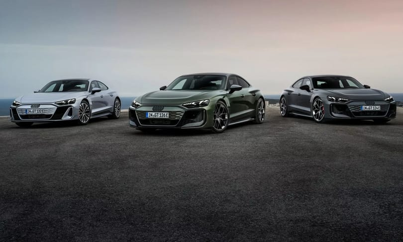 Mint a katapult: itt az Audi 925 lóerős új villanyszedánja