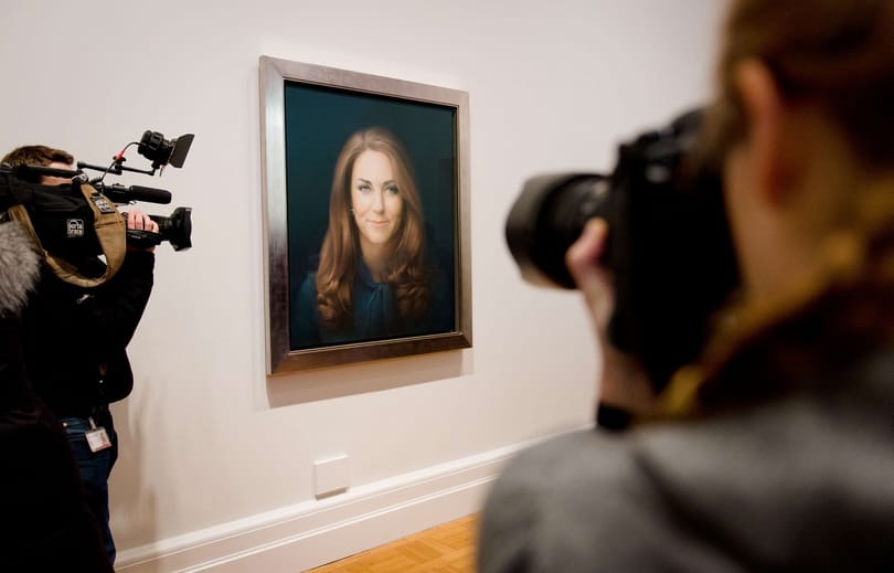 Katalin hercegnő és Annie Leibovitz egy fotóstársaságban