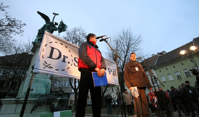 Tüntetés a Dísz téren