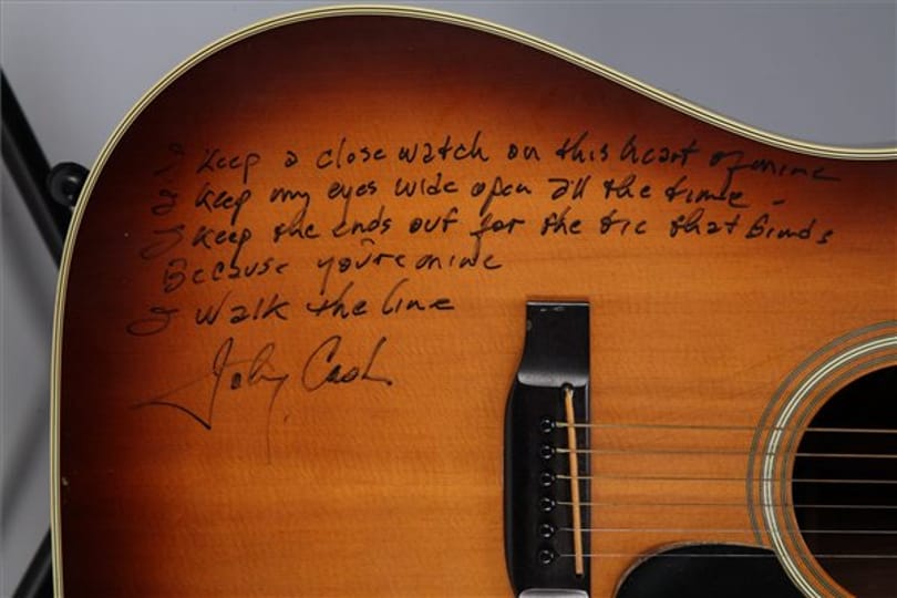 Johnny Cash-relikviák árverésen - fotók