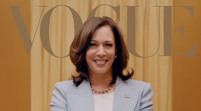 Kamala Harris túl fehérnek tűnik a Vogue címlapján, lett is botrány belőle