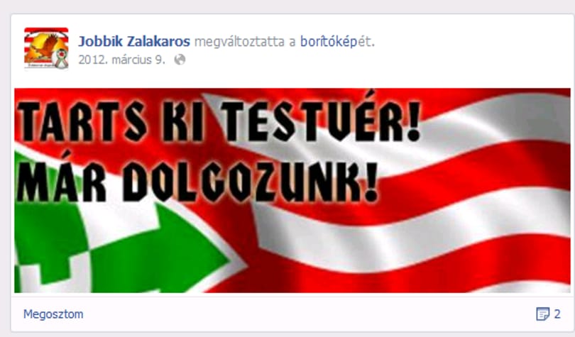 Galéria: hungarista propaganda, antiszemita uszítás a Jobbik közösségi oldalain