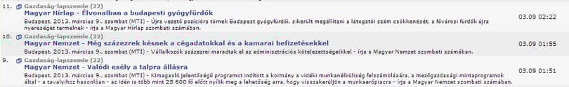 Töretlen siker a gazdaságban
