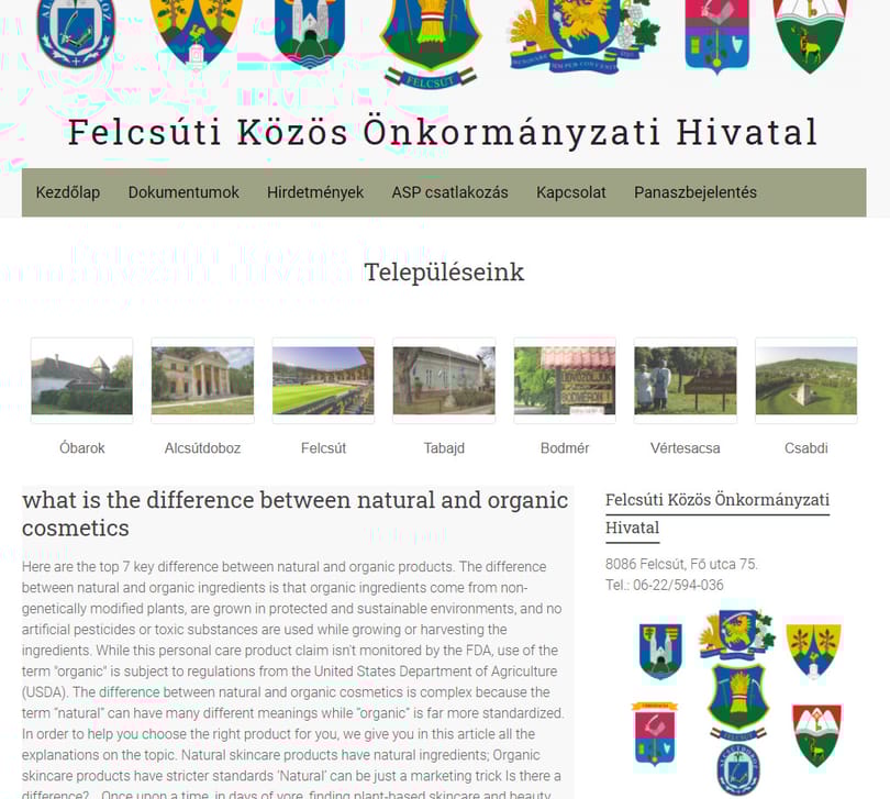 Feltörték a felcsúti önkormányzat honlapját