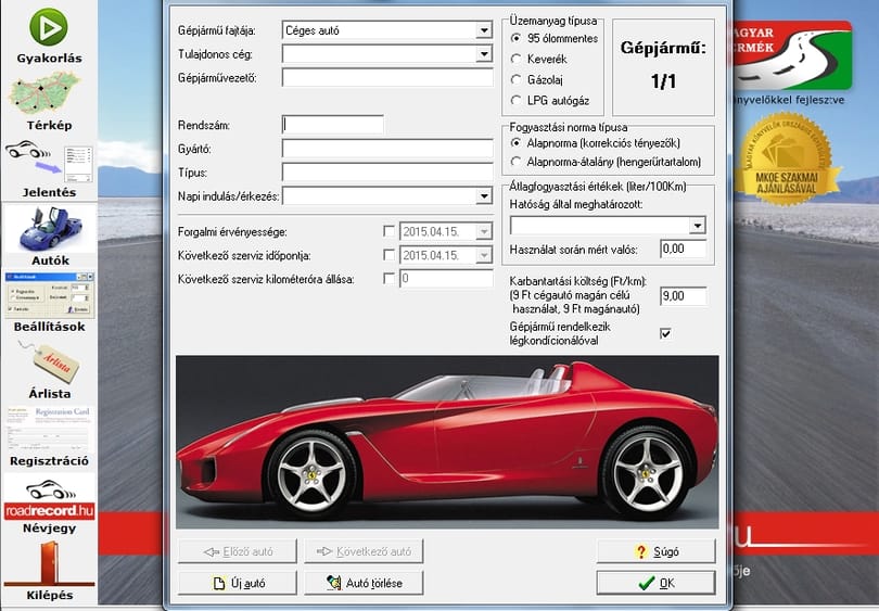 Egyszerűsítené az útnyilvántartást? Akkor ezt a programot válassza
