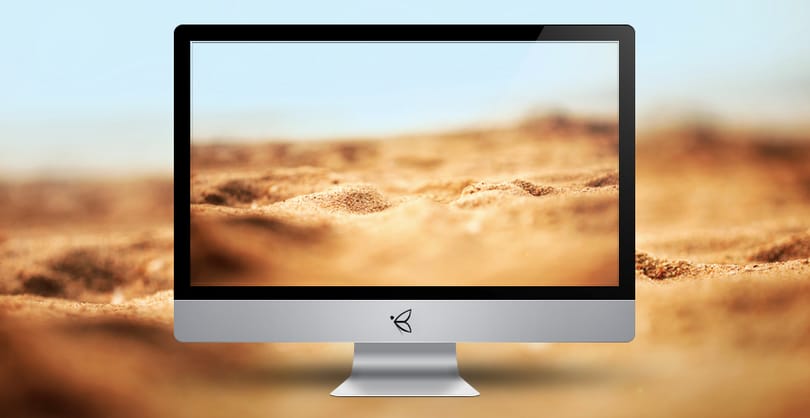 Mini Dunes: mini sivatag a monitorra, háttérképként