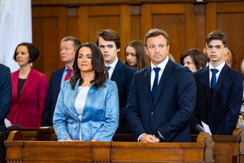 Novák Katalin egy kenutúrán jött össze a férjével