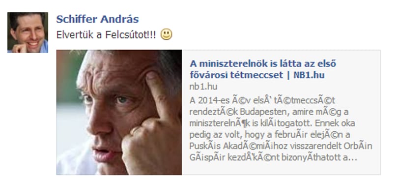 A bárányok bégetnek, Schifferék elverték Orbánékat