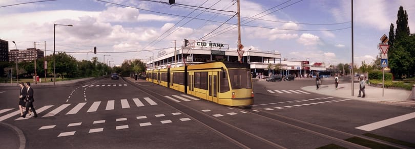 Motor és autó ütközött Újbudán