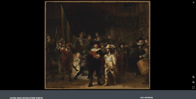 717 gigapixeles fénykép készült Rembrandt egyik leghíresebb festményéről